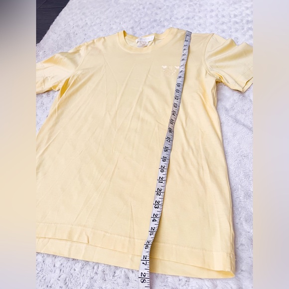 NWOT- ESCADA Yellow Embroidered Tee Shirt - Picture 6 of 9